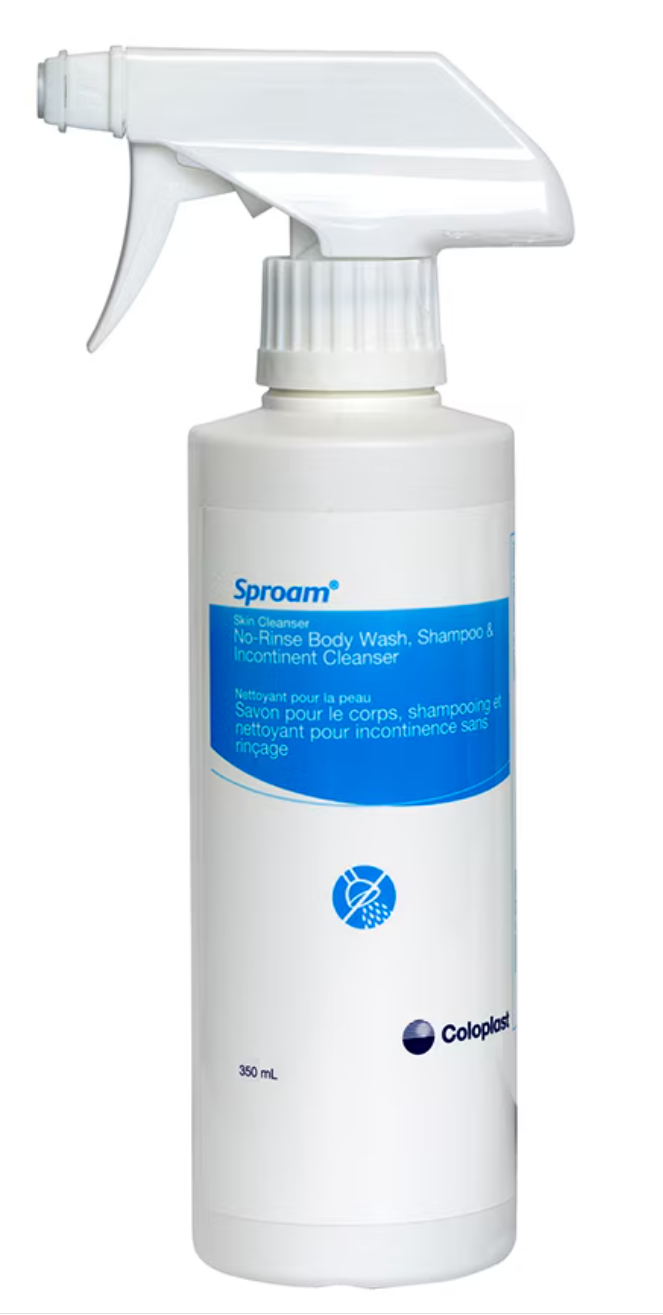 Sproam Coloplast Sproam Antiseptic No-Rinse All Body Spray/ Foam Cleanser ...